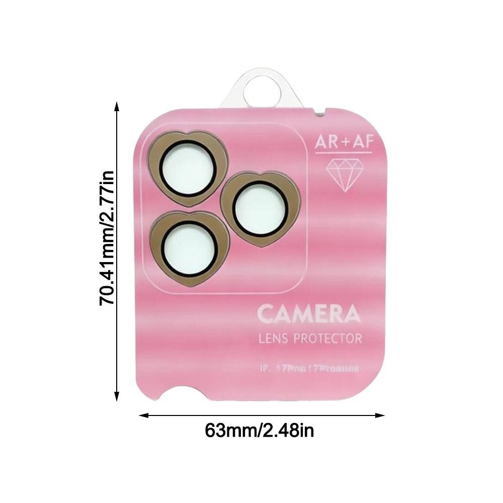 HD Gehärtetes Glas Linsen Schutzfolie Kratzfest Linsen Schutz für Rückkamera für Iphone 17ProMax/17Pro