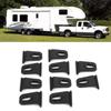 10PCS Black Awning Hooks RV Clothes Hanger Clothes Hanger Organizer RV Awning Hooks  Tent Use