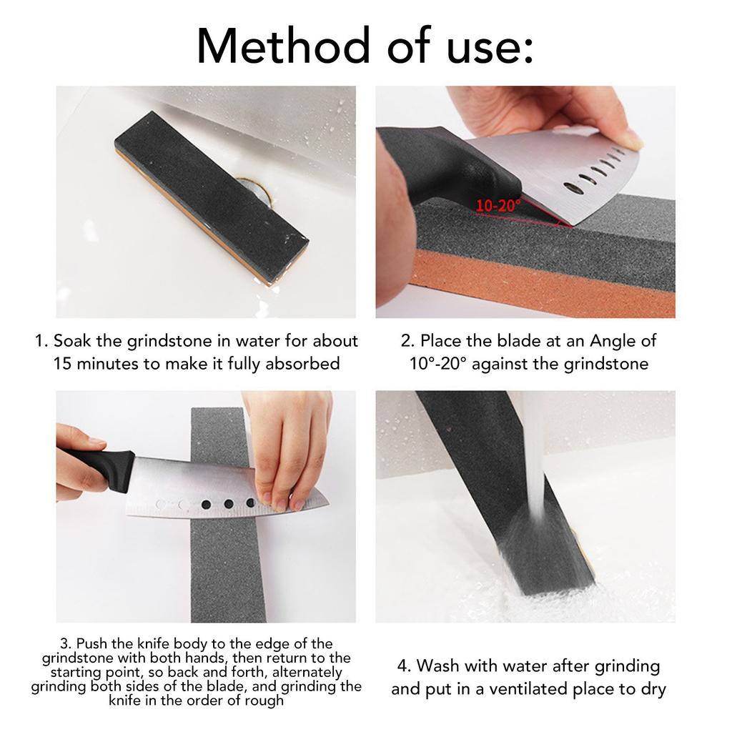 6PCS Pierre à Aiguiser Couteaux 180 400 800 1200 2000 3000 Grains Pierre à Aiguiser Aiguiseur de Couteaux pour Lame