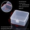 Rectangular Transparent PP Plastic Storage Box for Stationery, Cards, Hardware, Jewelry, and Fishing Gear