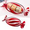Multipurpose Large Glass Serving Tray Colorful Candy Shape Platter for Fruits Nut Cookie Snacks Christmas Decoration