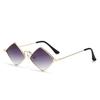 Diamond-Shaped Sunglasses: Trendy European & American Hip Hop Club Style Women's Fashion with UV Protection