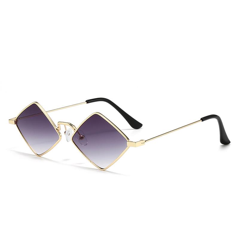 Diamond-Shaped Sunglasses: Trendy European & American Hip Hop Club Style Women's Fashion with UV Protection