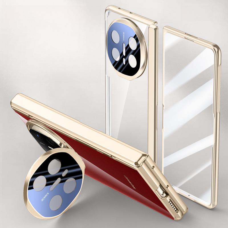 Suitable for Huawei Matex6 Mobile Phone Case Film Integrated Transparent Mtx6 Lens Bracket Spring Central Shaft Hinge Anti-fall Sleeve