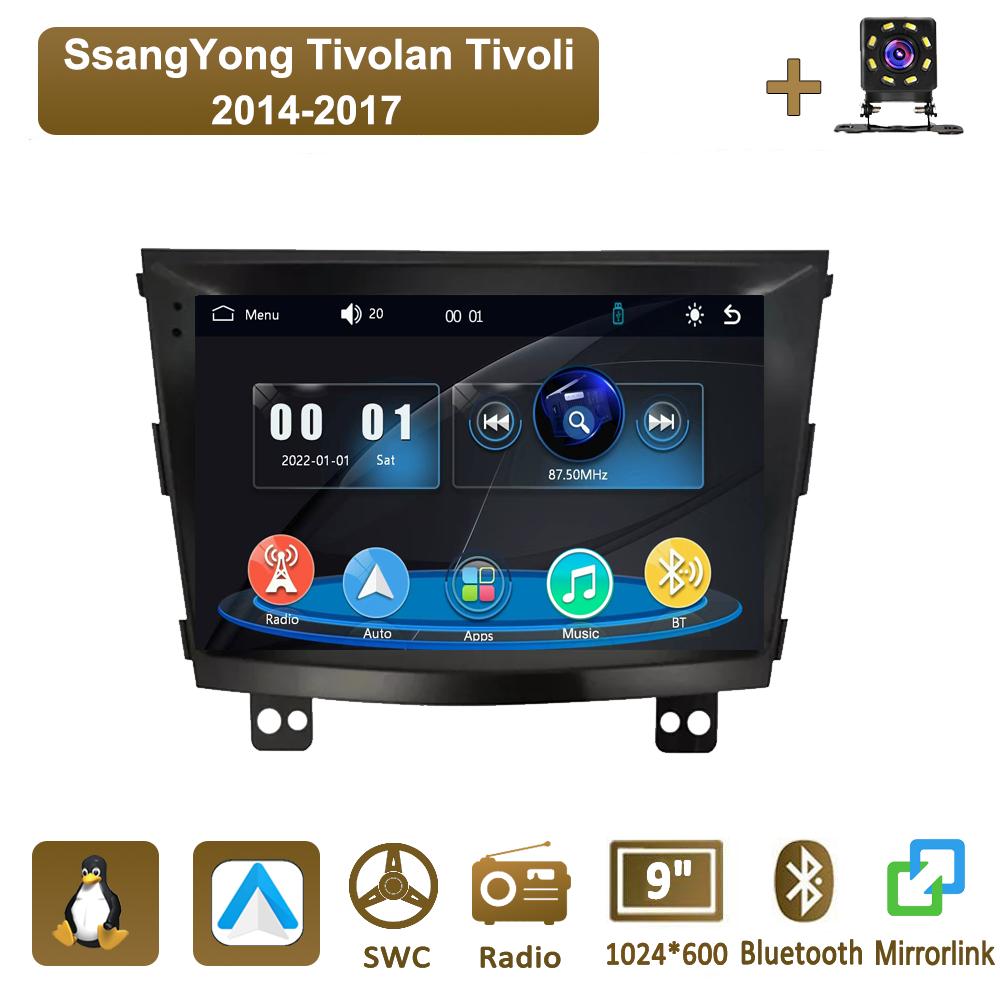 Icreative Car Radio Multimedia MP5 Player Head Unit Stereo BT For SsangYong Tivolan Tivoli 2014-2017