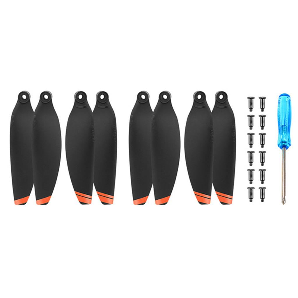 4 Pair Noise Reductions Propellers 4726F Propellers Props Leaf Drones Props Accessory Replacement