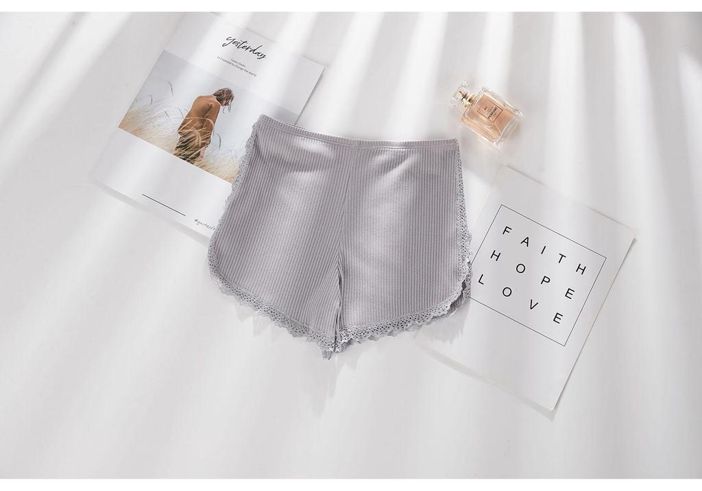 Women's Pure Cotton Lace Safety Shorts - No Underwear Needed, Lightweight Summer Style, Plus Size Available