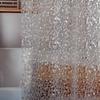 Protecție de duș 3D Pebble Transparentă cu Magneți Cârlige Modă Plastic Cortină de Baie pentru Cada Decor Baie