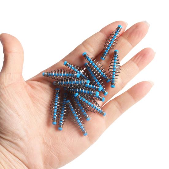 10 stuks voerveren met sterke elasticiteit voor aas, professionele karpervissers, voerhouders en aascontainers.