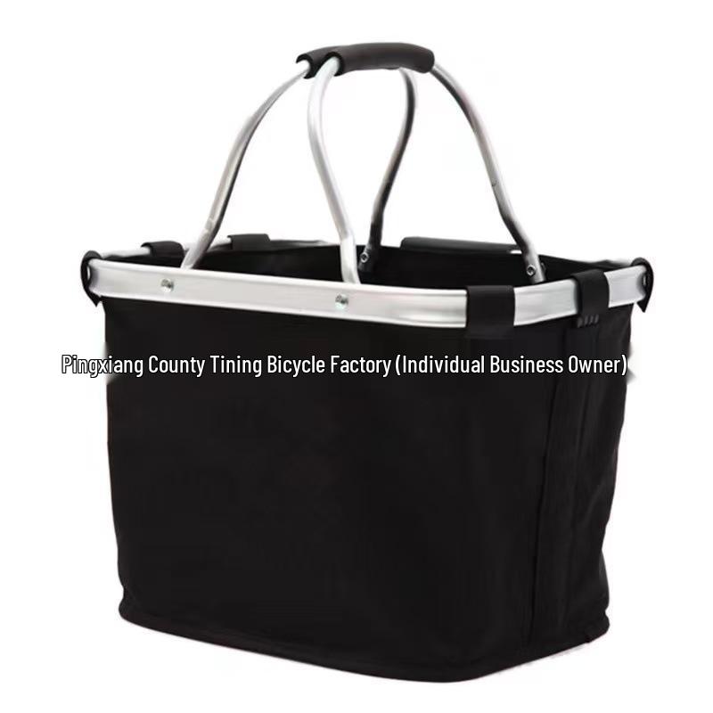 Aluminum Alloy Folding Bike Basket - Front Bag for Mountain Bikes