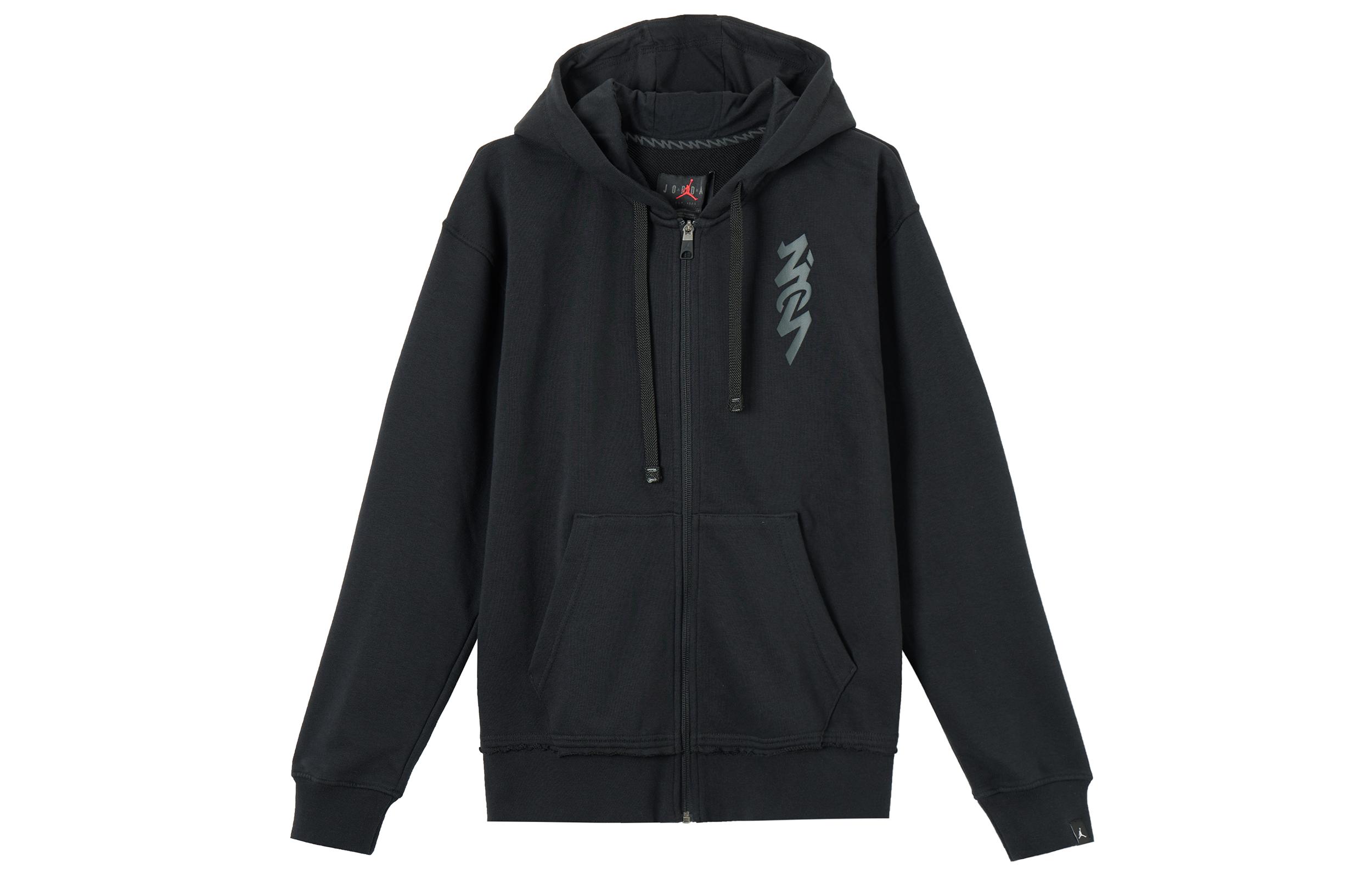 Jordan Sweatshirts Herren Schwarz Kapuze Moderater Cardigan XL