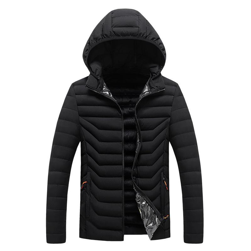 Men's Slim Fit Hooded Cotton Jacket - Warm, Lightweight, & Trendy for Autumn/Winter
