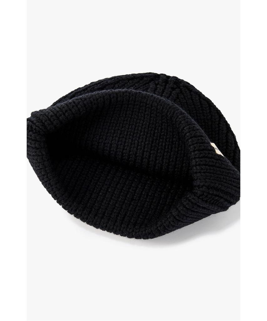 MAN ON THE BOON [Merz B. Schwanen] Wool Knit Beanie_Black 4714324103