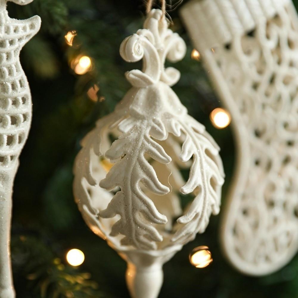 Hanging Christmas Decoration Pendant Plastic Elk Pentacle Christmas Tree Decoration Snowflake Design Christmas Tree Ornament