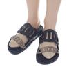 HERMES  H241017Z_02375  Sandals black/blonde Calfskin/rubber Women