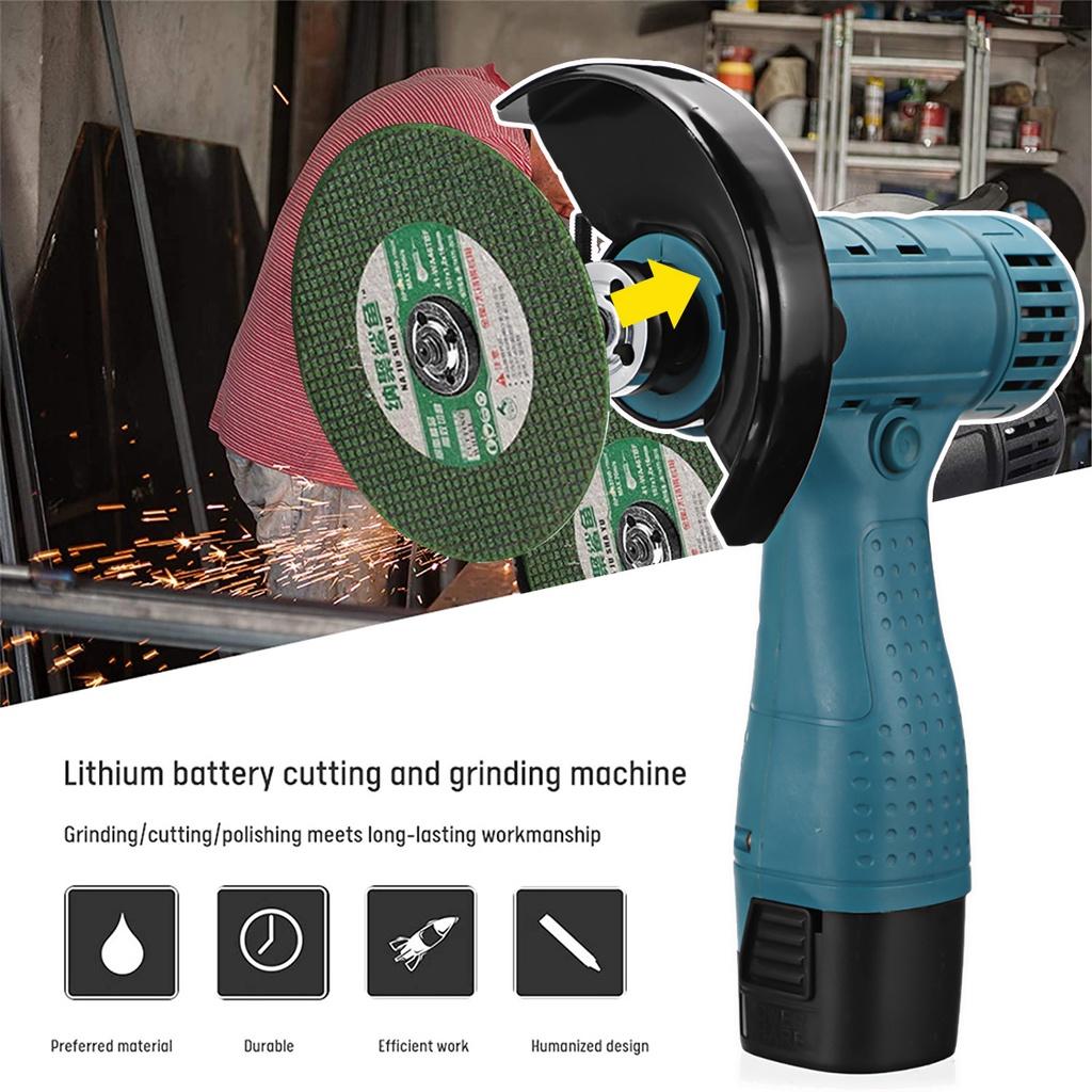100mm 18V 800W Portable Handheld Cutting Polishing Tool W/ 1/2 Battery Electric Angle Grinder