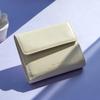Zwei-Knopf einfache Half-Wallet beige (28003002)