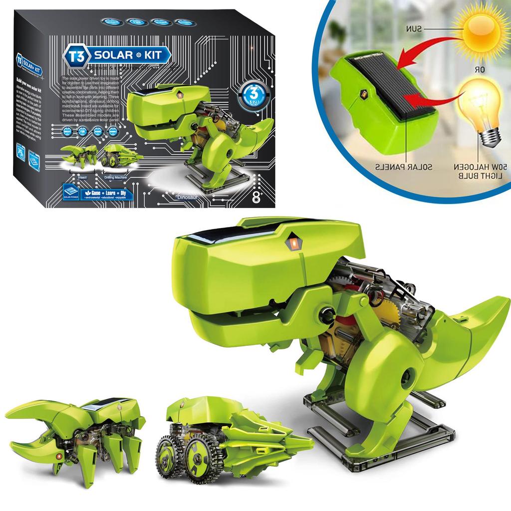 Enhanced 13-in-1 DIY Solar-Powered Robot Car Kit