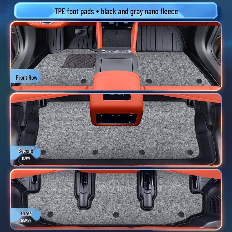 BYD Tang L 2025 Floor Mats TPE Interior Accessories