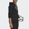 Adidas Solid Color Soccer Sport Pullover Hoodie Men Tops Black H57512