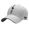 White Fang CA777 Baseball Cap with Logo Emblem and Stylish and Cool Design (White) Men's Brim,