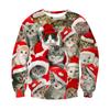 Men Women 3d Printing Funny Xmas Sweatshirt Crewneck Long Sleeve Pullover Oversized Hoodies