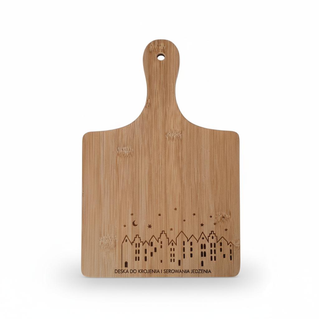 Natural Bamboo Cutting And Serving Board 30×20×1.5 Cm