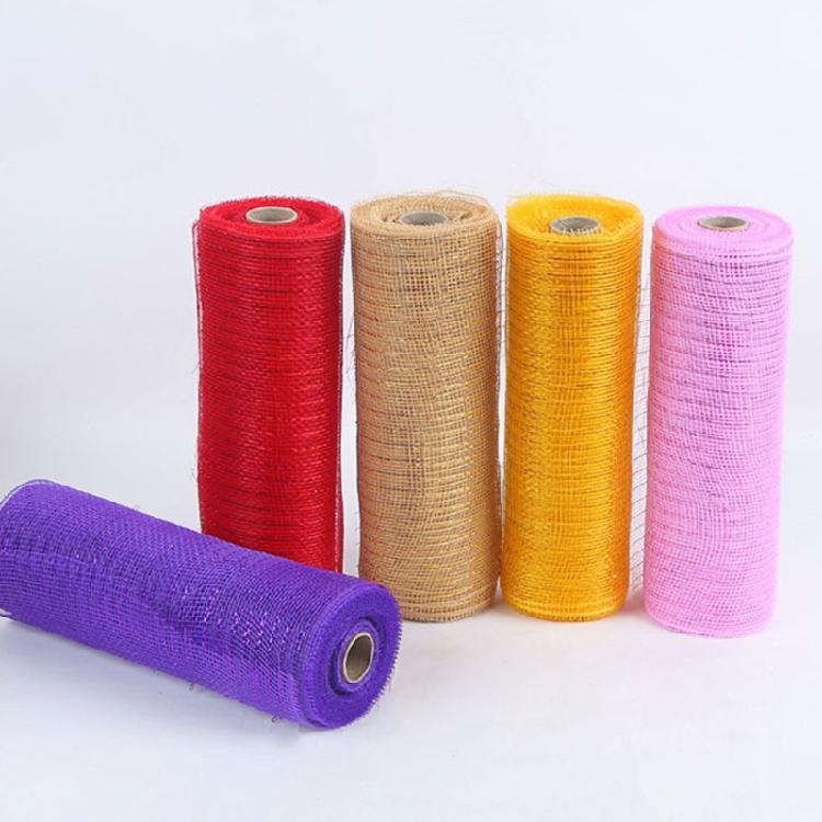 Thanksgiving PolyMesh Ribbon Metallic Mesh Ribbon Decor Mesh Roll DIY Candy Box