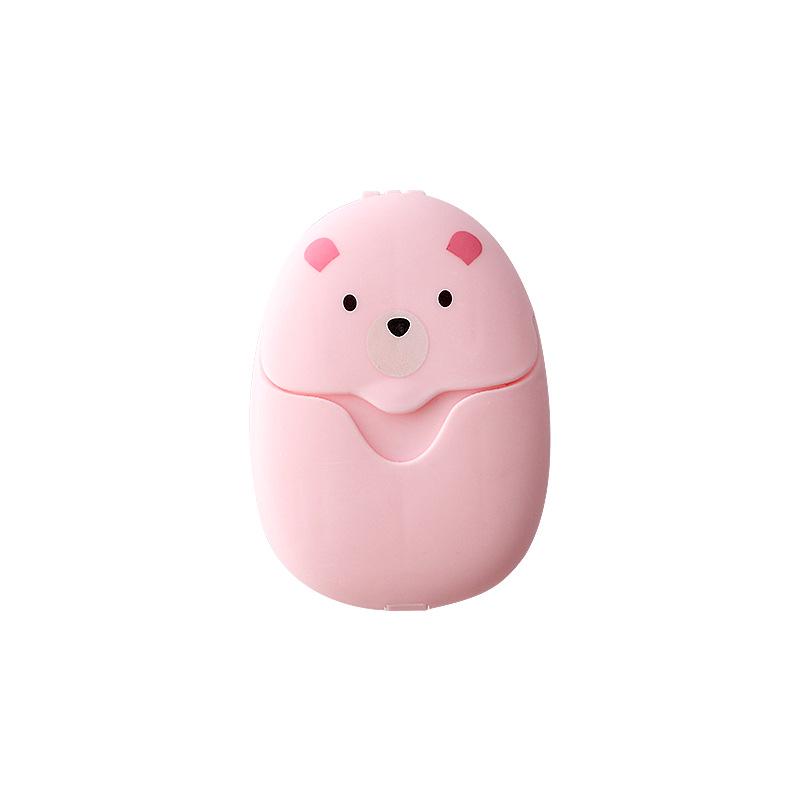50 pièces/1 boîte mignon Panda savon papier lavage des mains bain voyage parfum mousse désinfection jetable lavage savon papier corps nettoyant cadeau