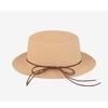 New Flat-top Flat-brimmed Summer Visor, Sun Protection, Travel Straw Hat, Leather Rope Decorative Hat with Sun Hat