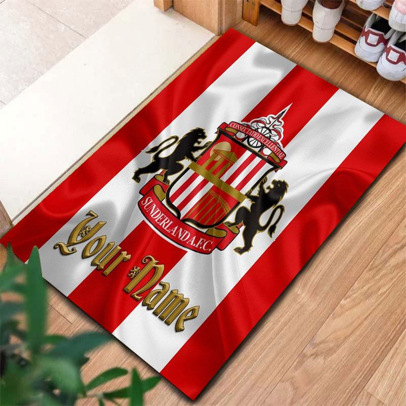 Sunderland A.F Custom Name Carpet Rug for Living Room Bedroom Home Sofa Decoration,Kids play Non-slip Floor Mat