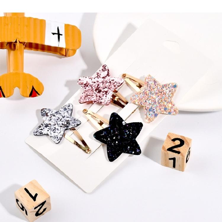 Unique Glitter Star Shaped Small Hair Clip Adorkable Glitter Hair Barrettes Hair Adornment Hair Ornaments