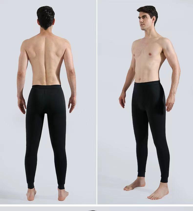 Men's 100% Cotton Lightweight Autumn Trousers - Warm, Comfortable Winter Base Pants