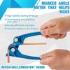 Treeligo Copper Tube Bender Tool 1/8 3/16 1/4' Tube Bender Pipe Bender Manual Tubing Bending Tools 0-120 Degree for Small Tubing