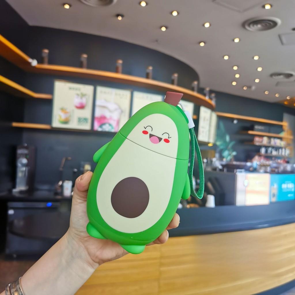 Cartoon Style Kids Insulated Stainless Steel Water Bottle With Carry Rope For Travel And Home