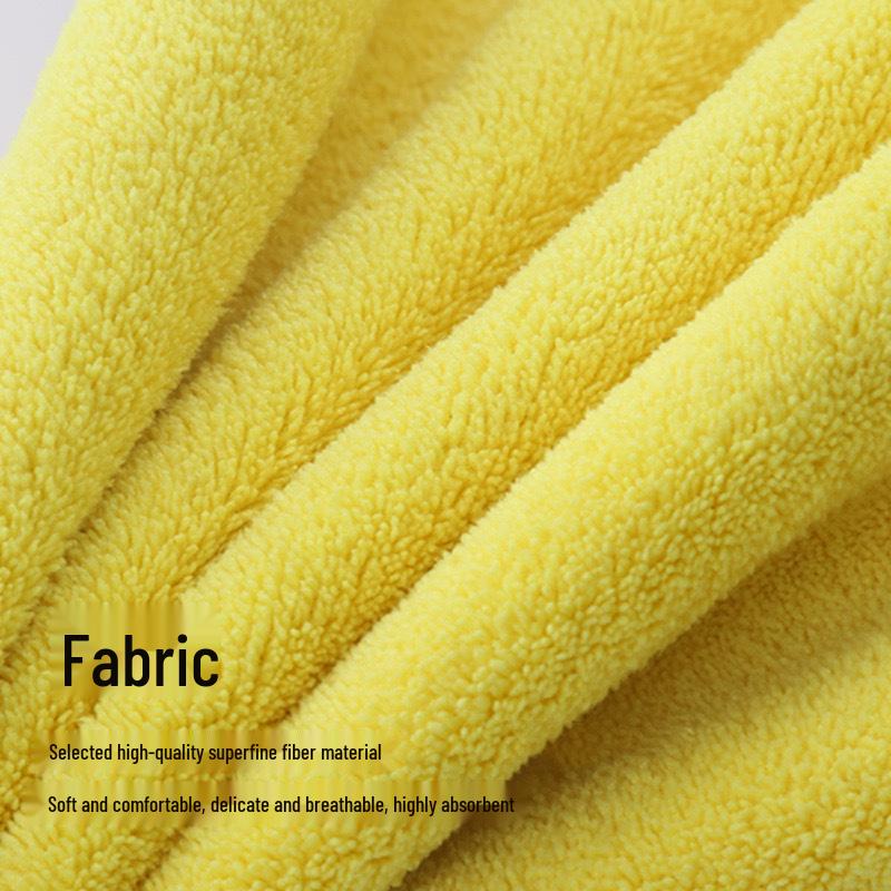 Dual-Color Thickened Absorbent Car Wash Towel - Multi-Purpose, Double-Sided Cleaning Cloth for Easy Home Cleaning