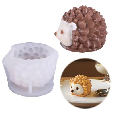 Mousse Cake Silicone Mold 3D Hedgehog Baking Mold for Jelly Chocolate Pudding Non-Stick Oven Freeze Pan for Dessert