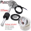 52MM Fuel Gauge with Fuel Level Sensor 150MM 175MM 225MM 275MM 500MM 0-190Ohm Sender Unit Oil Tank Level Indicator Red Backlight