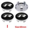 New 2026 4pcs 56mm Car Wheel Badge Center Sticker 60mm Wheel Hubcap Cover Accessorie For VW golf Passat R Rline GTI Polo CADDY Beetle zs0