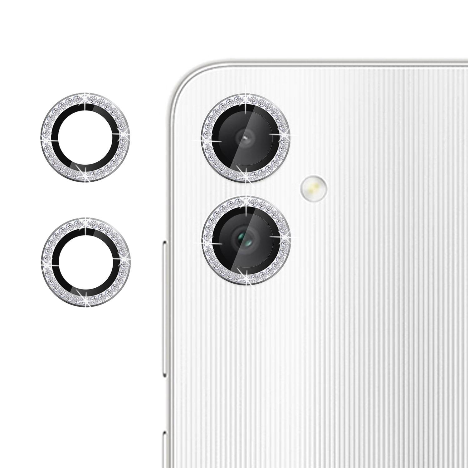 

Для Samsung Galaxy A06 5G/4G Защита объектива камеры Дизайн «Кольцо с бриллиантом» Пленка для объектива из закаленного стекла Silver