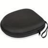 A Hard Shell Travel Headphone Case - Durable Nylon Protective Cover with Zipper Closure And Handle