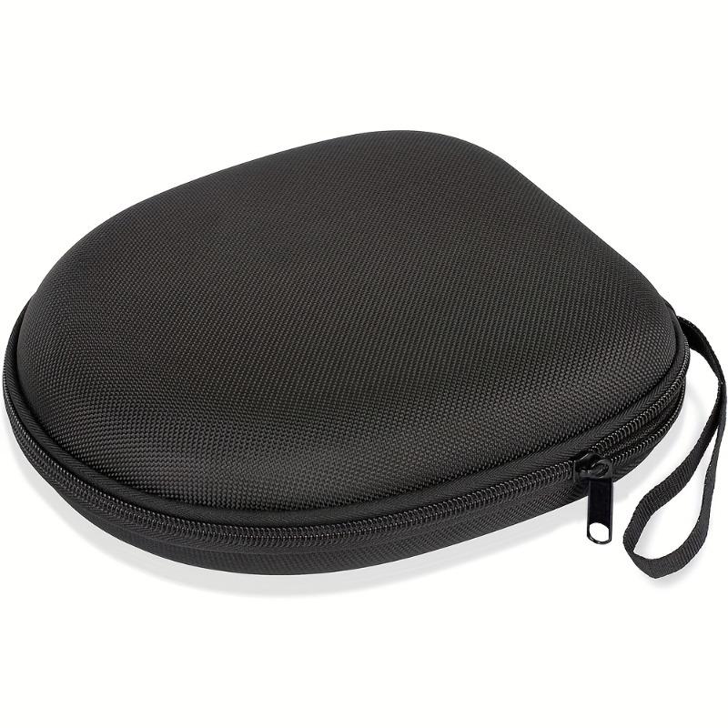 A Hard Shell Travel Headphone Case - Durable Nylon Protective Cover with Zipper Closure And Handle