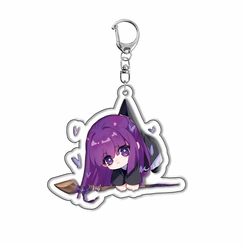 

Anime Keychain Acrylic Hanging Merchandise Souvenir Gift Fans Frieren Beyond Journey for of s Lightweight Carry Portable Mini Cute 55mm