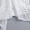 Vintage Bow Lace Collar Solid Color Ruffled edge Collar Costume Accessory Lace Fake Collar  Wedding