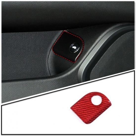 Carbon Rear Door Electric Tailgate Switch Button Cover For Maserati Ghibli 14-19