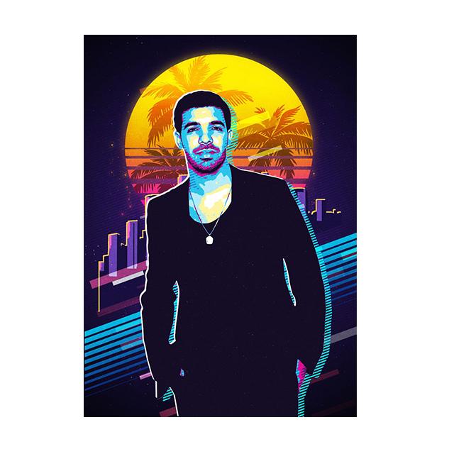 Berühmte Rapper Star Sänger Kunst Malerei Wand Leinwand Poster und Drucke Moderne Figur Porträt Bilder für Wohnzimmer Wohnkultur