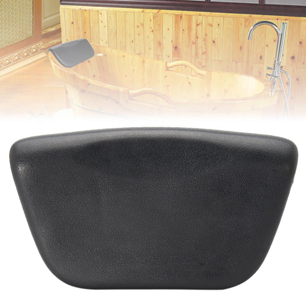 SPA Bath Pillow Non-slip Bathtub Headrest Soft Faux Leather Waterproof Bath Pillows With Suction Cups Neck Back Cushion Pad