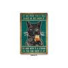 Metal Tin Sign Vintage Anime Animal Black Cat Poster Shabby Wall Plate Signs Crafts Garage Home Decor Plaques Tinplate Painting