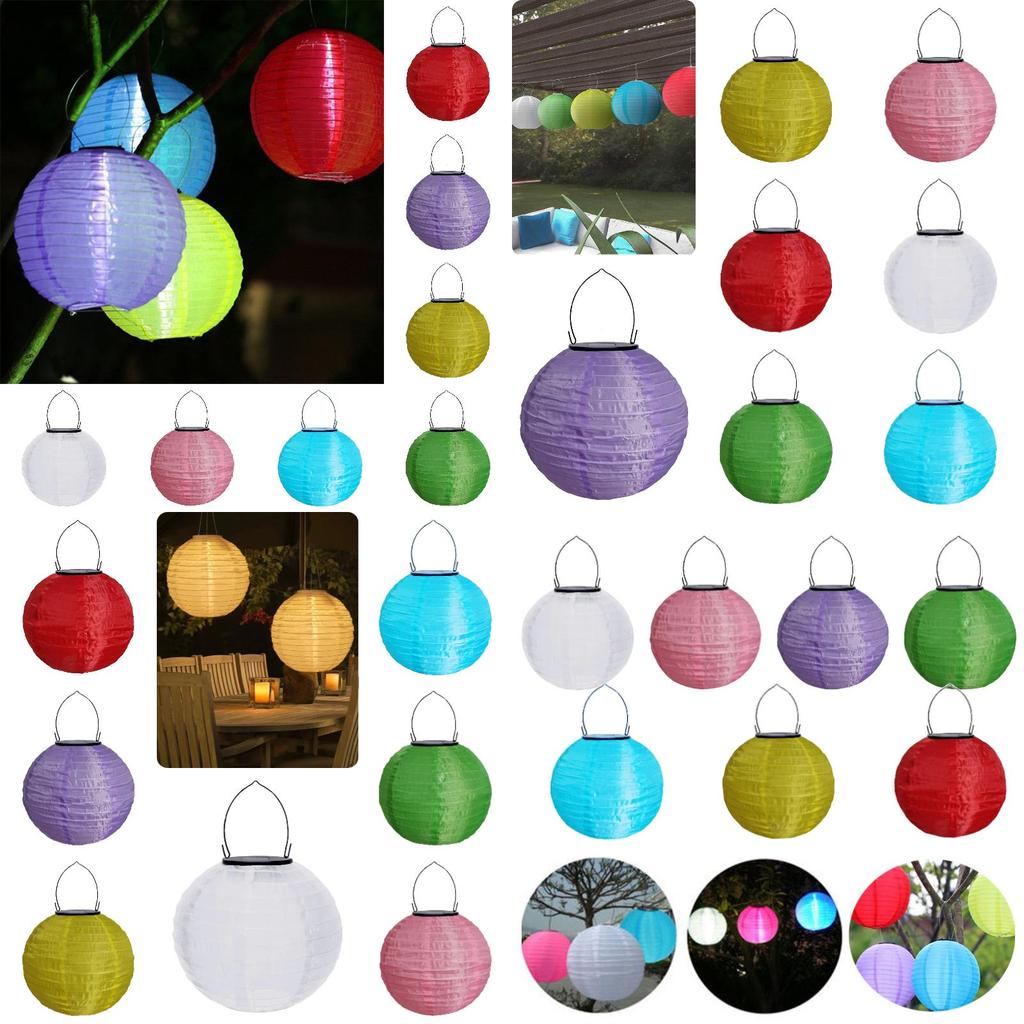 12-inch Solar Lantern String Lights For Home And Garden Decor