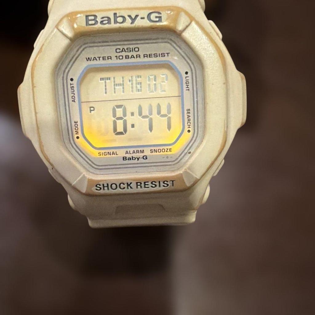 Used CASIO Baby-G Casio Digital Watch Main Unit ConfiRMed Working! White